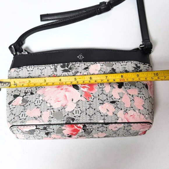 Nanette Lepore Risley Logo Crossbody Bag – Pink Floral – New Without Tags - Picture 6 of 7